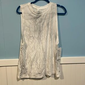 Women’s Lululemon White and Grey Tank